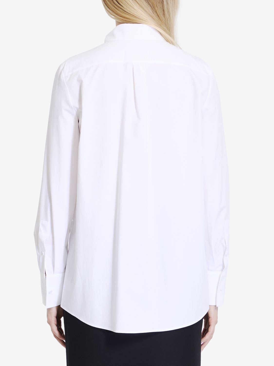 VALENTINO GARAVANI Elegant White Cotton Shirt with Bow Collar