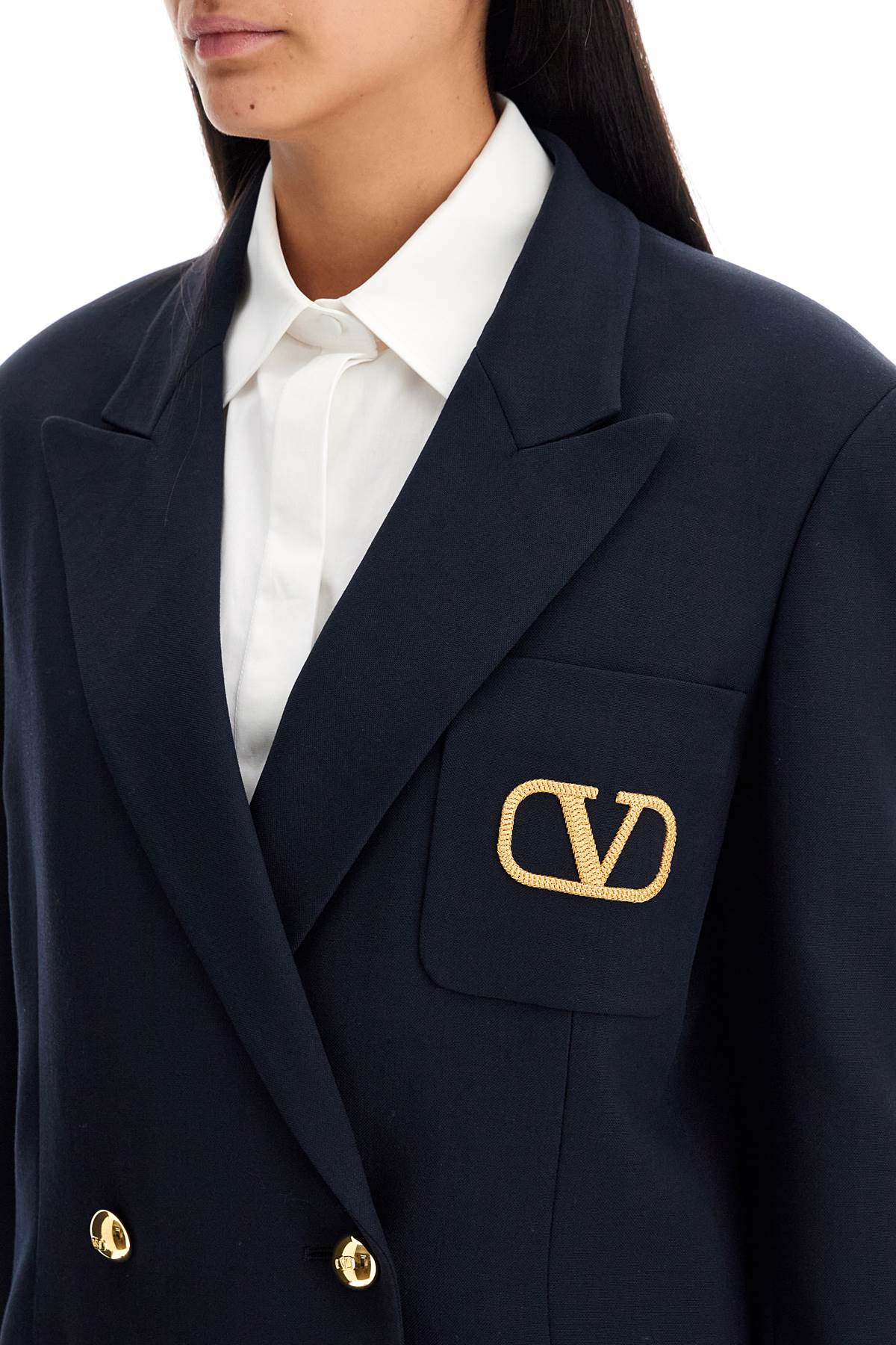 VALENTINO GARAVANI Elegant Double-Breasted Virgin Wool Jacket