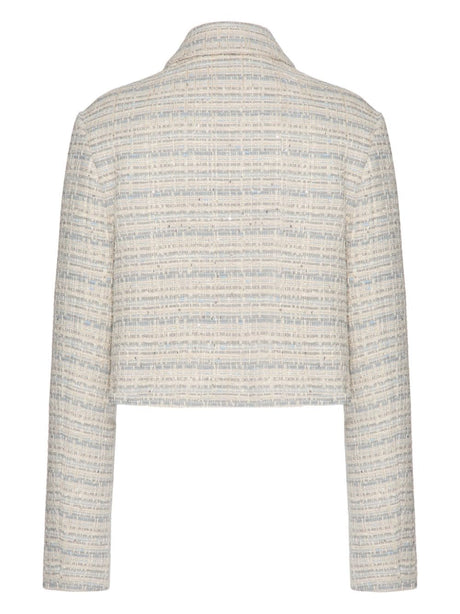 VALENTINO Elegant Wool Tweed Mini Jacket