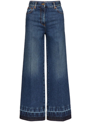 VALENTINO Indigo Flare Leg Denim Jeans