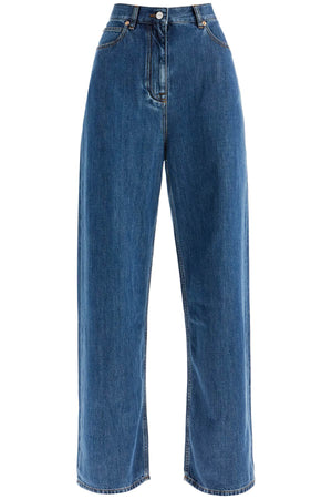 VALENTINO GARAVANI Wide-Leg Cotton-Lyocell Blend Jeans