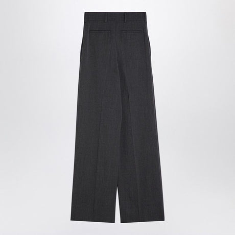 VALENTINO Elegant Grey Wide-Leg Wool Trousers