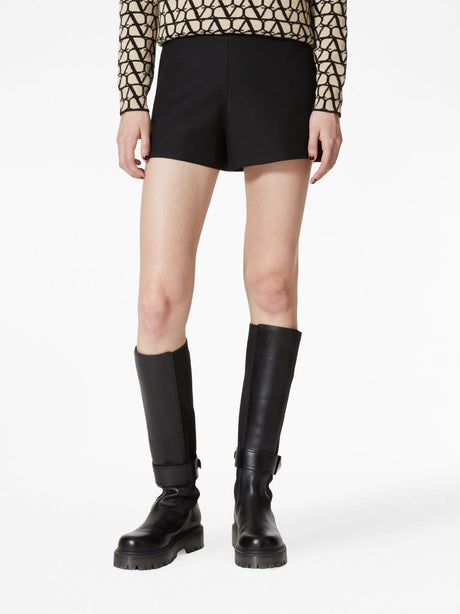 VALENTINO WOOL AND SILK BLEND SHORTS