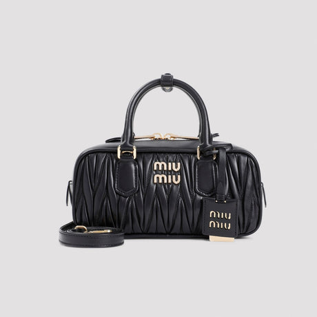MIU MIU Luxurious Matelassé Mini Leather Handbag - 9"x4.5"x3"