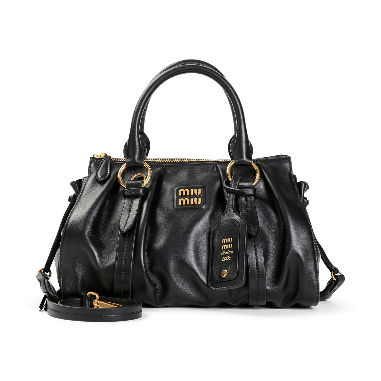 MIU MIU Chic Leather Handbag - 30CM x 21CM x 12CM