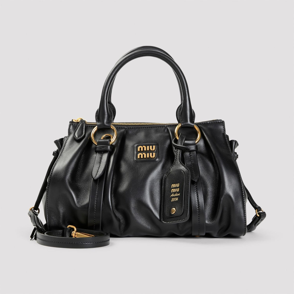 MIU MIU Chic Leather Handbag - 30CM x 21CM x 12CM