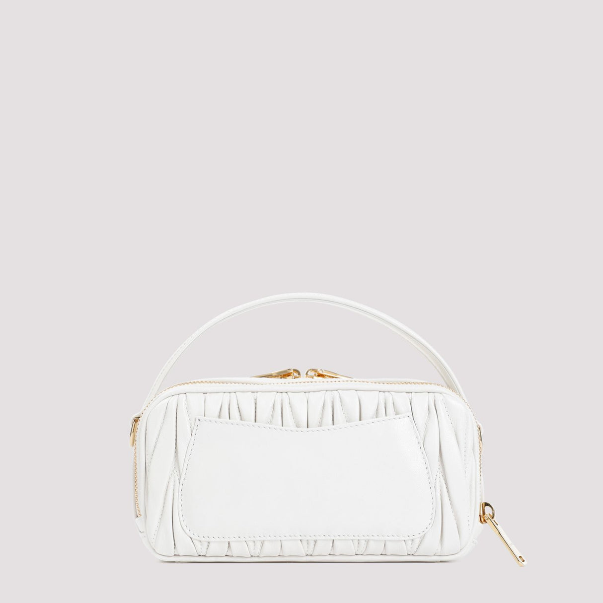 MIU MIU Arcadie Mini Matelassé Leather Handbag - 19x9.5x6.5 cm