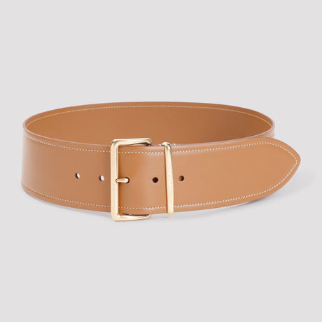 MIU MIU Elegant Calfskin Leather Mini Belt, 6cm Width