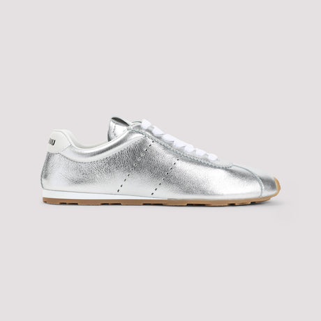 MIU MIU Women's 100% Leather Sleek Sneakers