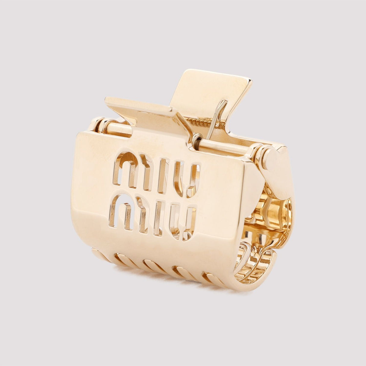 MIU MIU Elegant Mini Brass Hair Clip