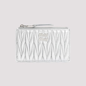 MIU MIU Mini Metallic Matelassé Pouch Handbag