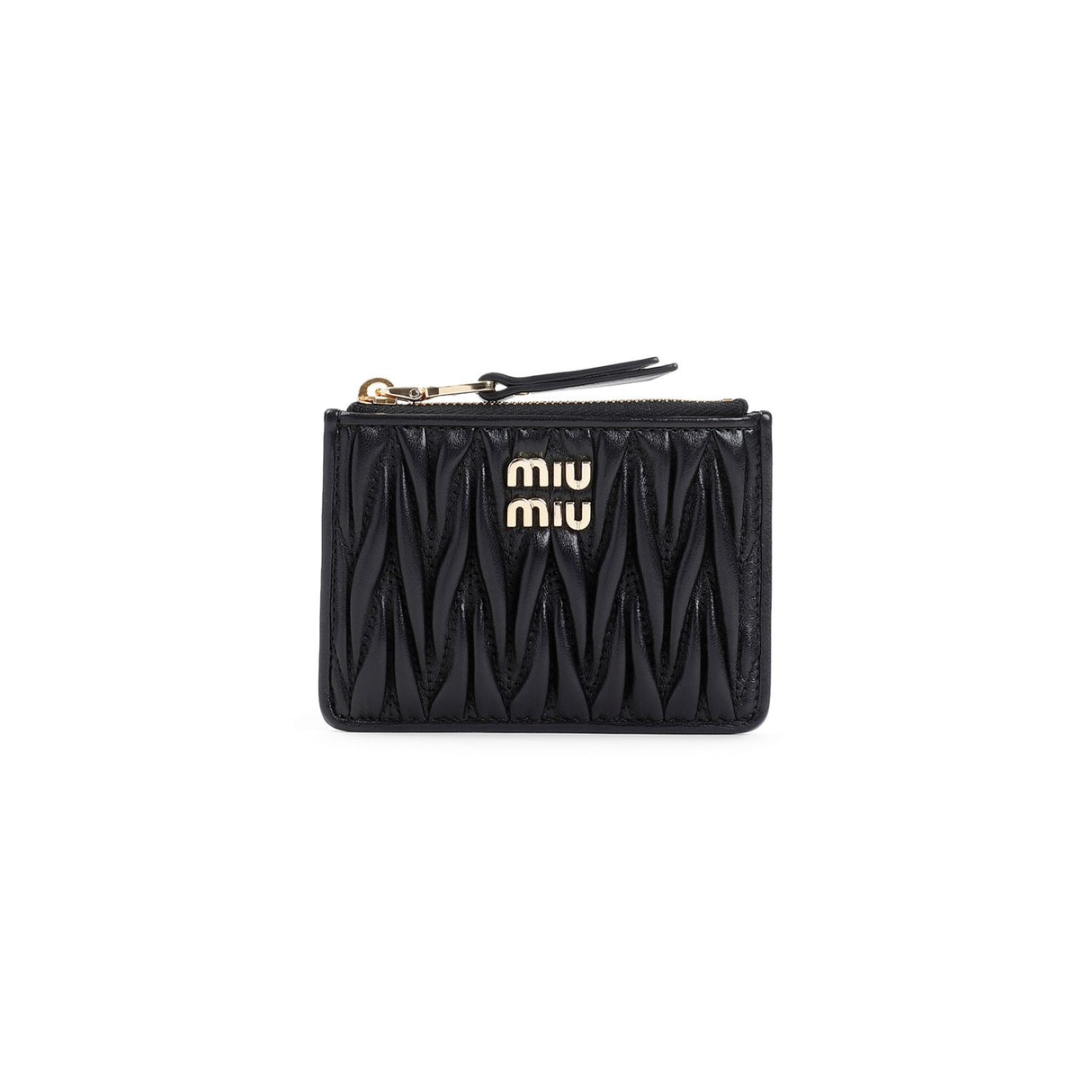 MIU MIU Mini Leather Card Holder - FW24 Collection