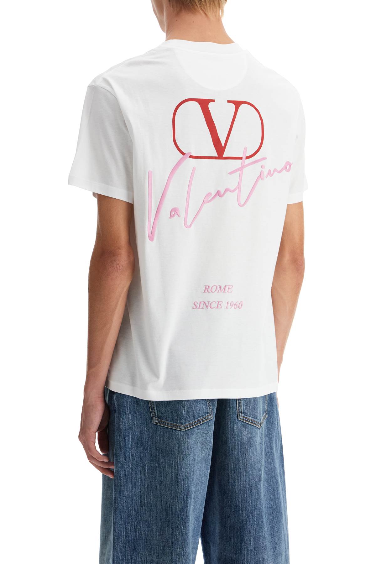 VALENTINO GARAVANI T-SHIRT WITH Embroidered AND PRINT DESIGN