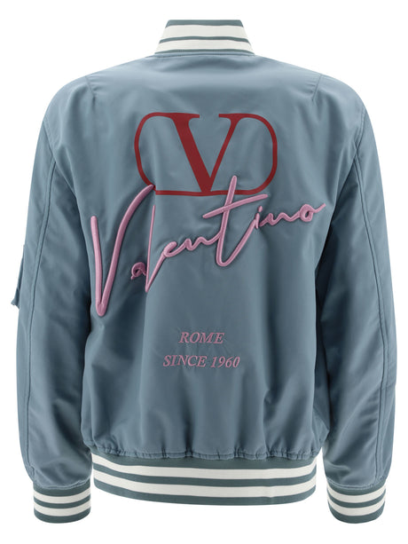 VALENTINO Signature VLogo Print Bommer Jacket