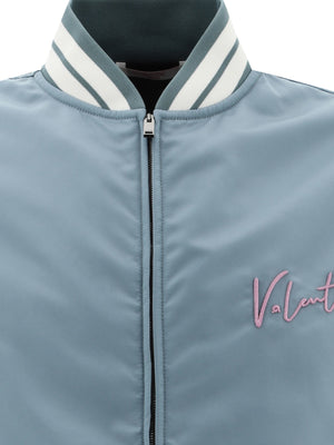 VALENTINO Signature VLogo Print Bommer Jacket