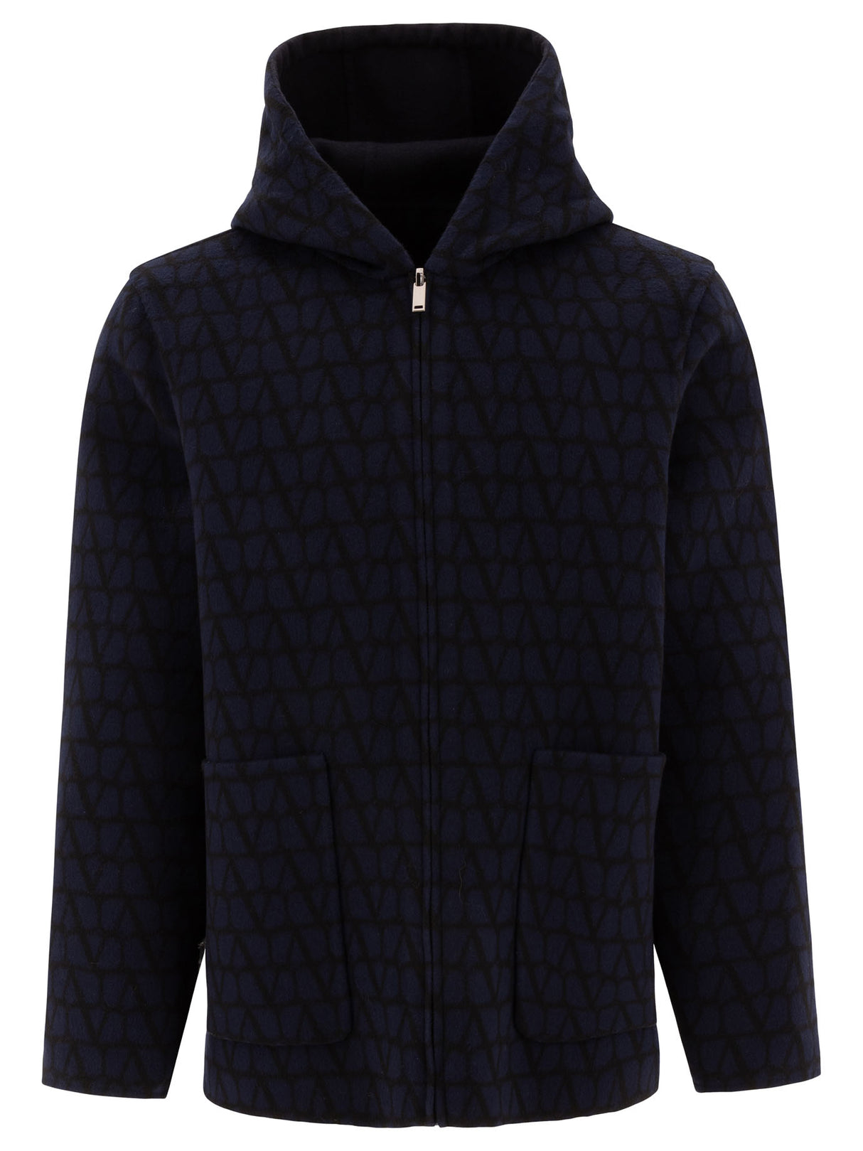 VALENTINO Men's Reversible Hoodie-Style Jacket - FW24 Collection