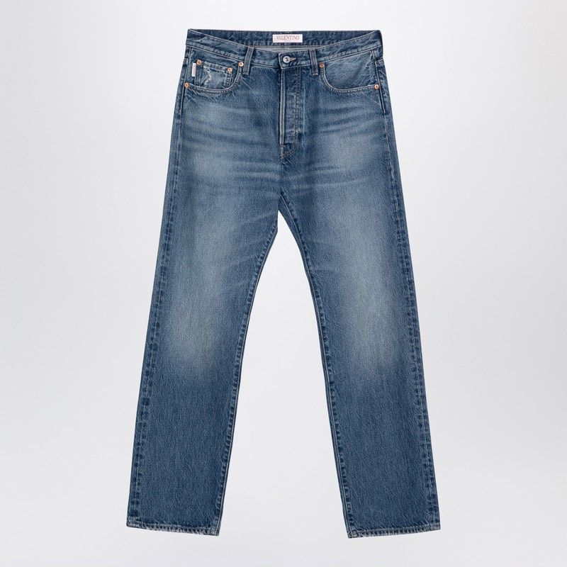 VALENTINO Classic Blue Washed Denim Jeans