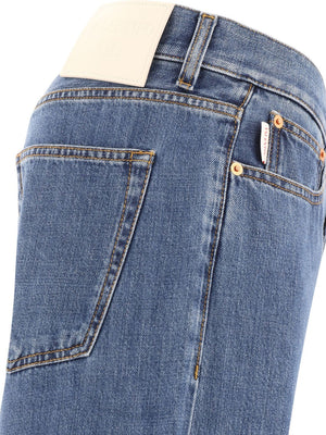 VALENTINO High-Rise Baggy Jeans in Blue