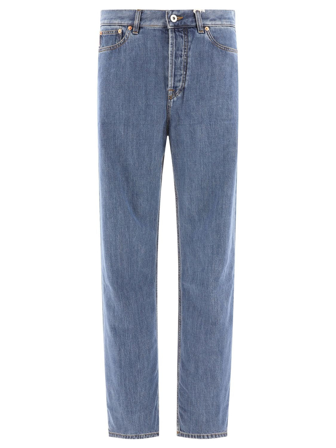 VALENTINO High-Rise Baggy Jeans in Blue