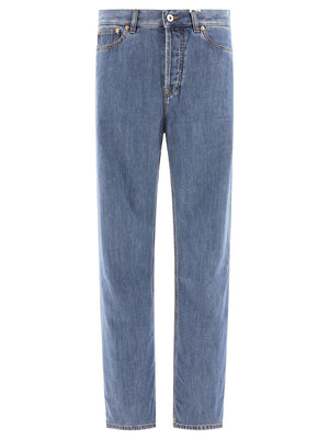 VALENTINO High-Rise Baggy Jeans in Blue