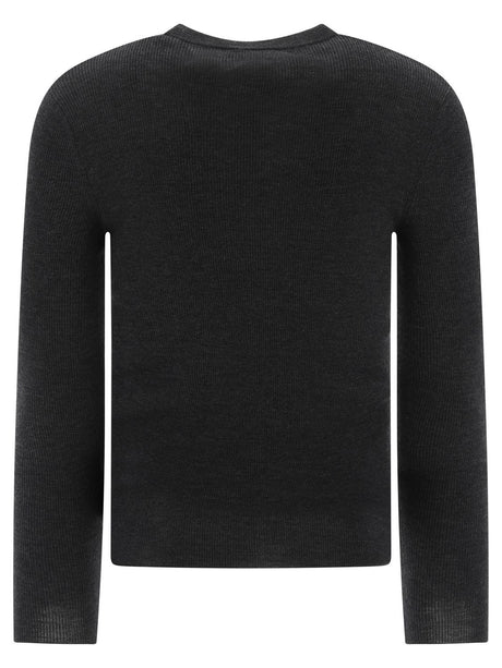 VALENTINO Sleek Wool Intarsia Sweater