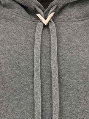 VALENTINO Metallic V Detail Hoodie