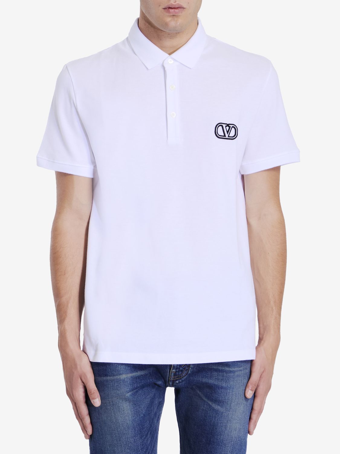 VALENTINO GARAVANI Classic Signature Logo Polo Shirt