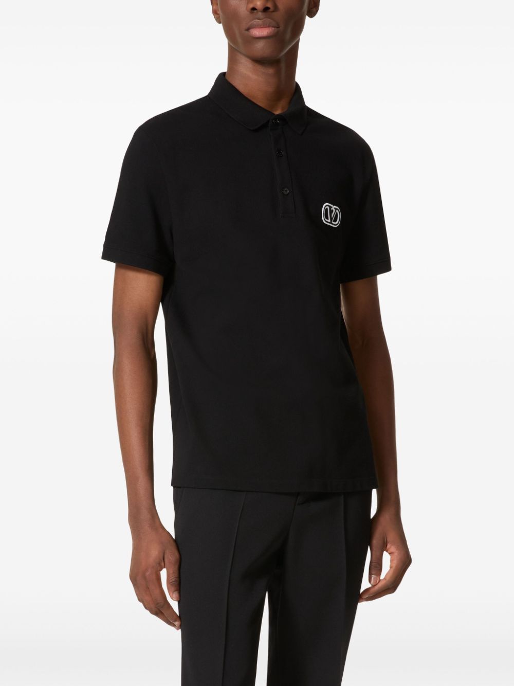 VALENTINO Signature VLogo Cotton Polo