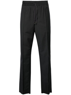 VALENTINO Luxury Wool-Mohair Blend Jogging Pants