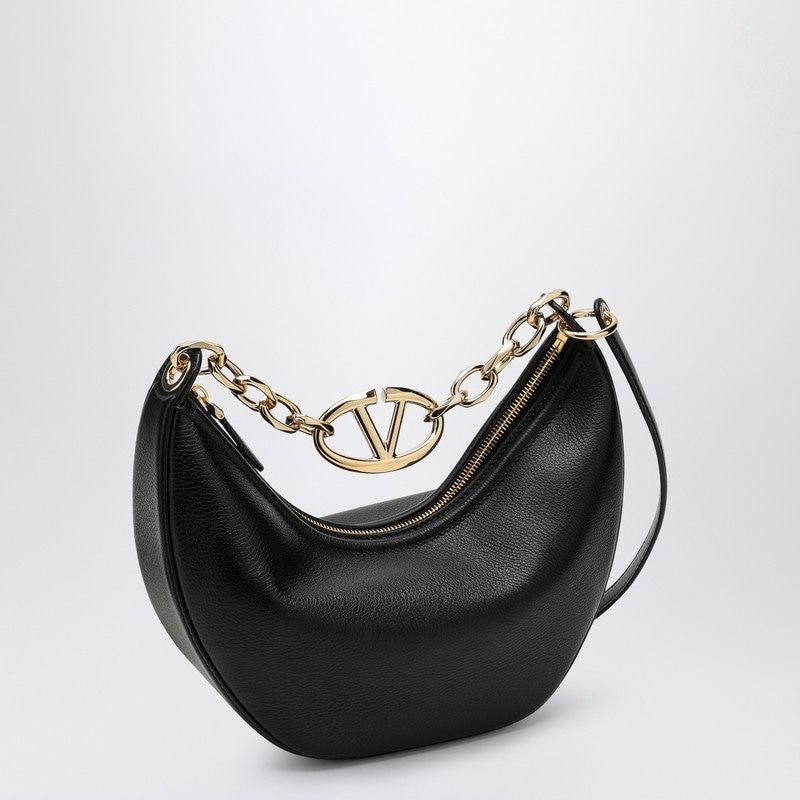 VALENTINO GARAVANI Mini Black Hobo Handbag