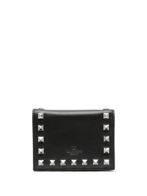 VALENTINO Small Rockstud Leather Wallet