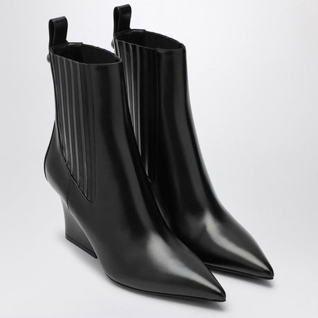 VALENTINO GARAVANI  VLOGO LOCKETTE BLACK BOOT