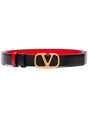 VALENTINO Elegant Mini Signature Leather Belt 20mm