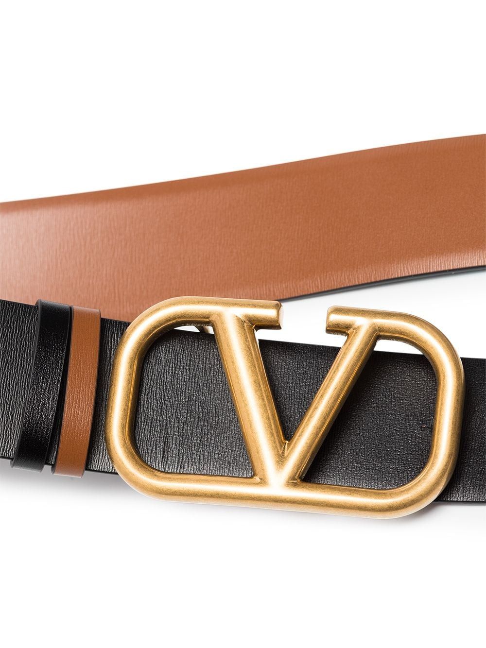 VALENTINO Elegant Mini Signature Leather Belt 20mm