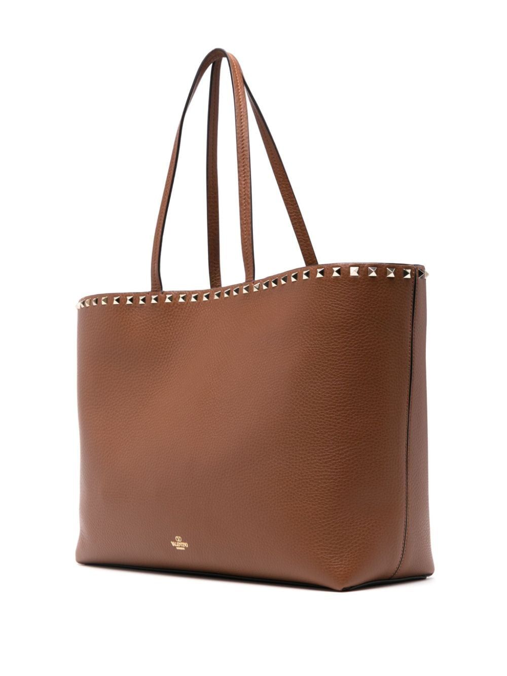 VALENTINO Chic Tote Handbag with Glamorous Golden Accents