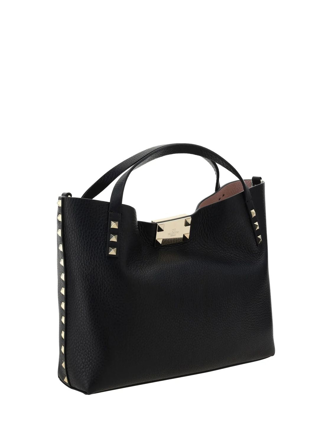 VALENTINO Small Rockstud Leather Tote