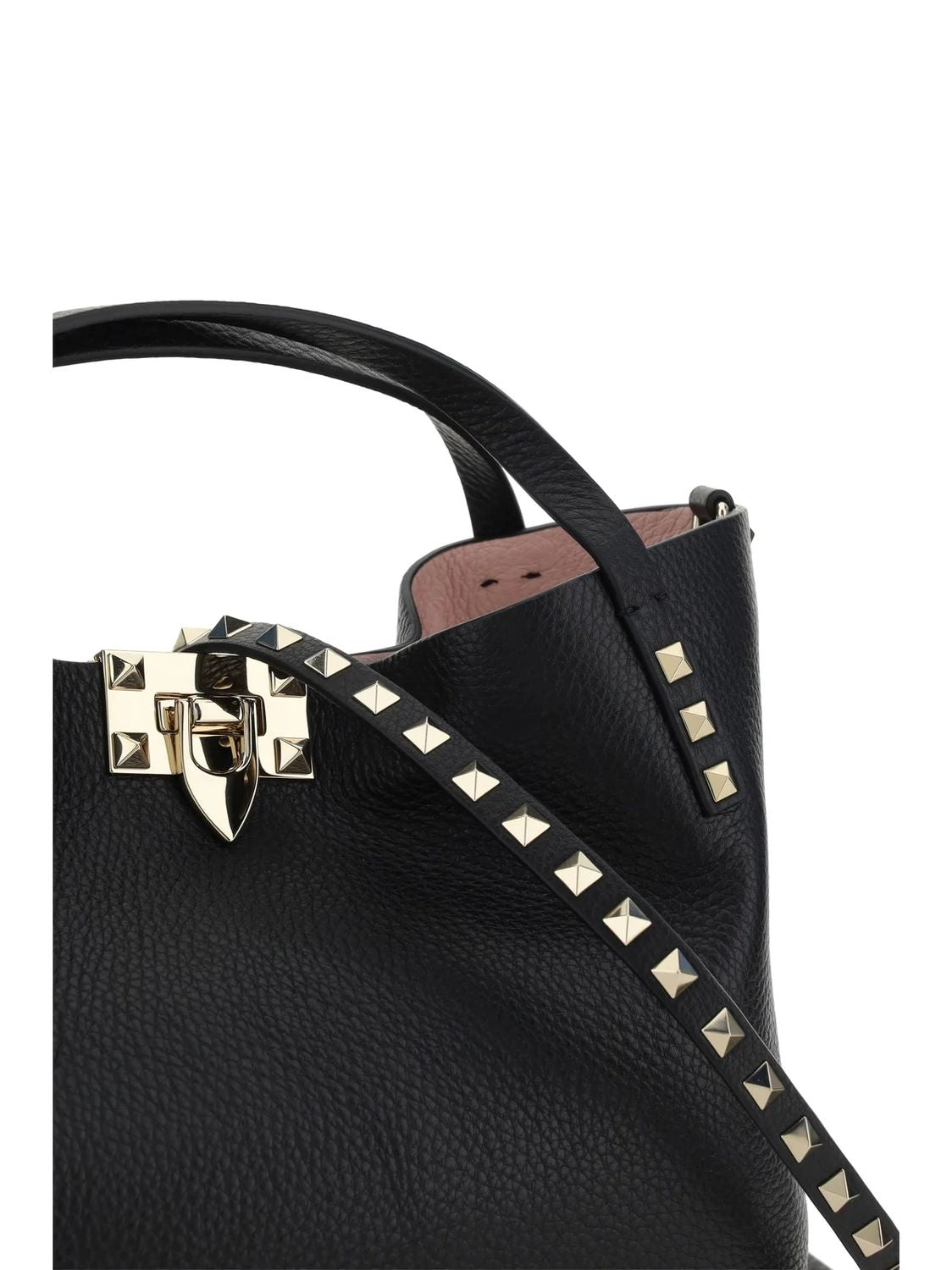 VALENTINO Small Rockstud Leather Tote