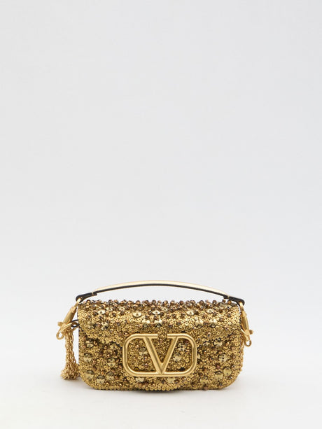 VALENTINO GARAVANI Mini Sequin Embellished Shoulder Handbag