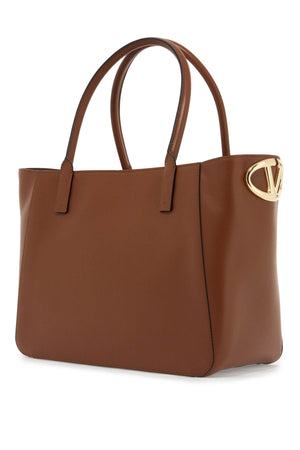 VALENTINO Elegant Mini Tobacco Leather Tote