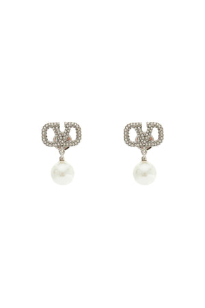 VALENTINO GARAVANI VLOGO SIGNATURE EARRINGS WITH SWAROVSKI®