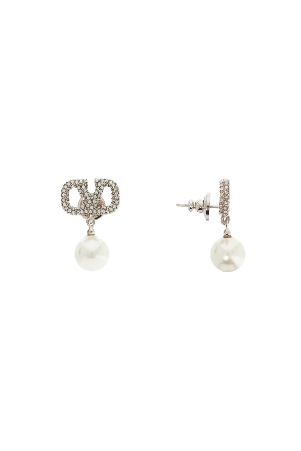 VALENTINO GARAVANI VLOGO SIGNATURE EARRINGS WITH SWAROVSKI®