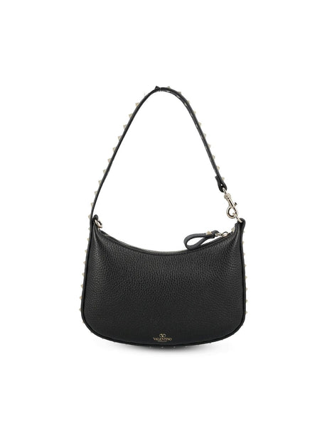 VALENTINO Mini Studded Leather Hobo Handbag