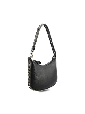 VALENTINO Mini Studded Leather Hobo Handbag