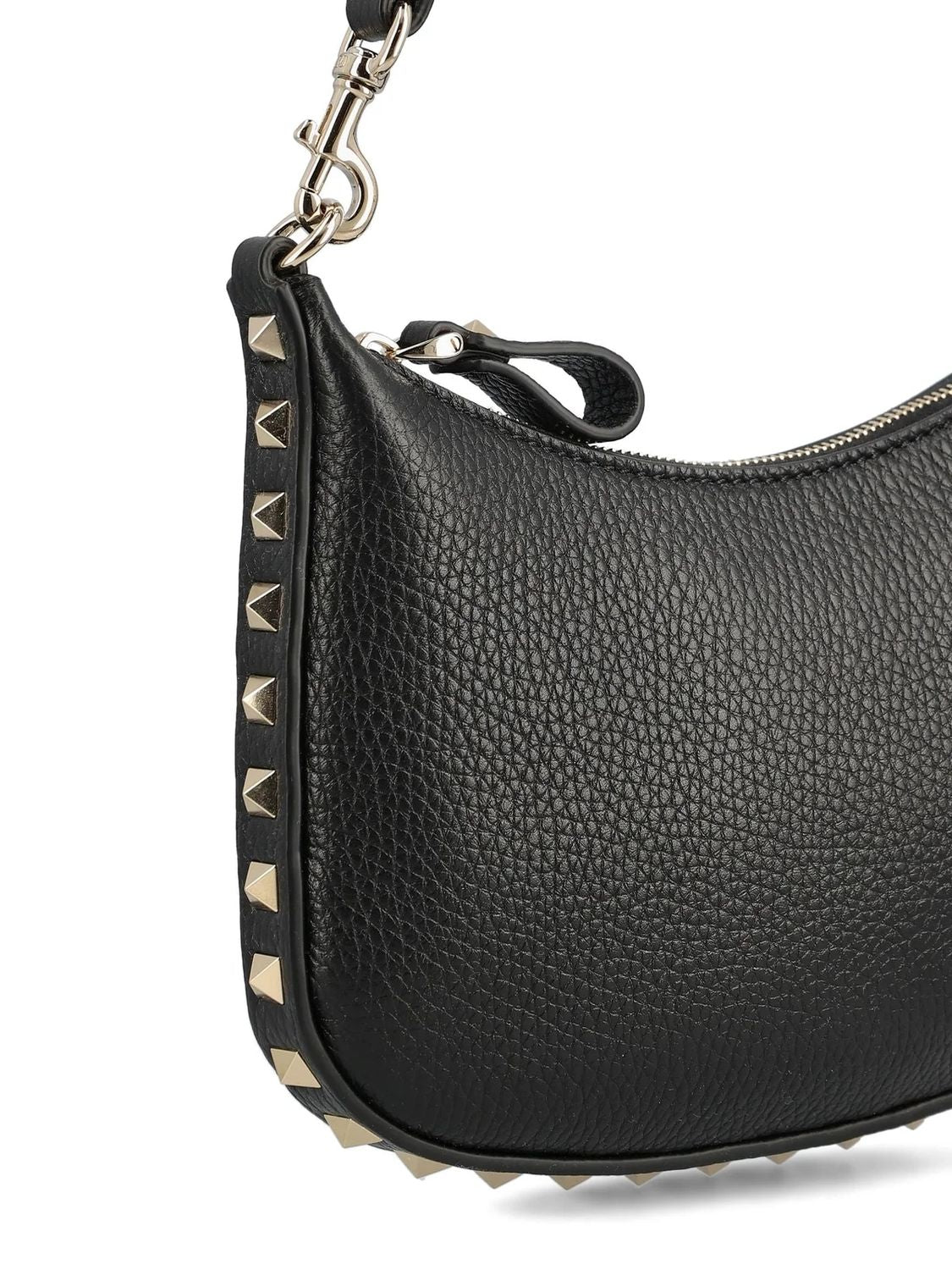 VALENTINO Mini Studded Leather Hobo Handbag