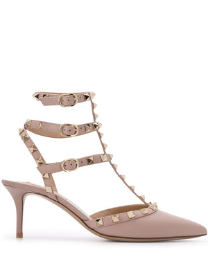 VALENTINO GARAVANI Chic Studded Leather Pumps with Ankle Strap