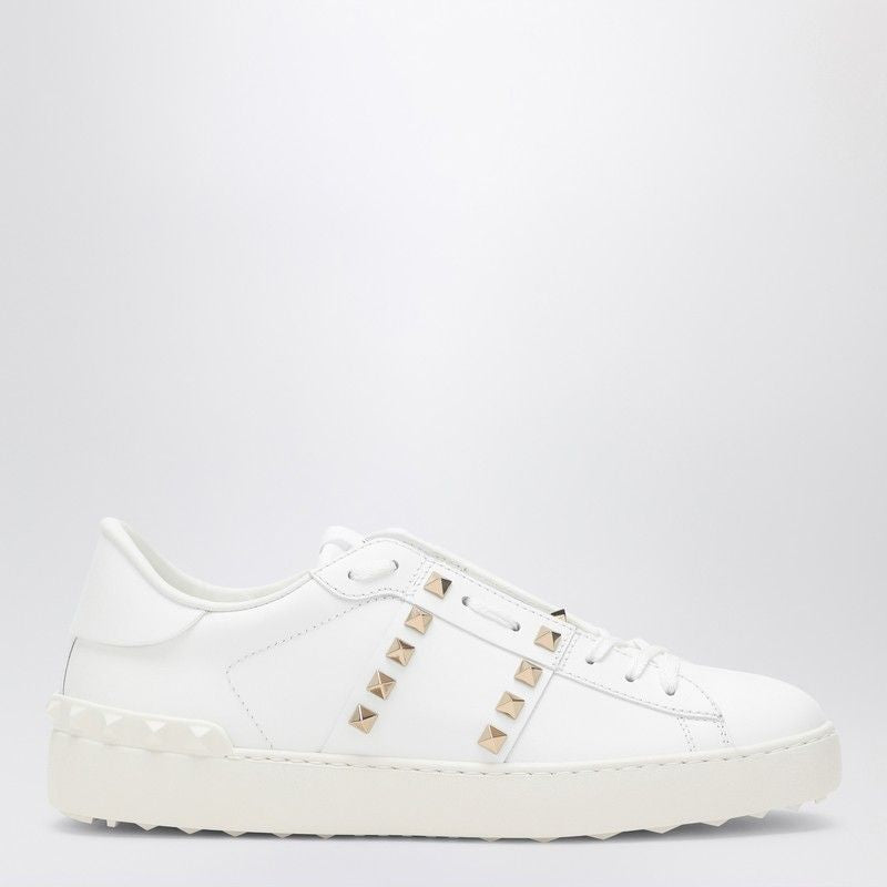 VALENTINO GARAVANI Chic Rockstud White Sneakers