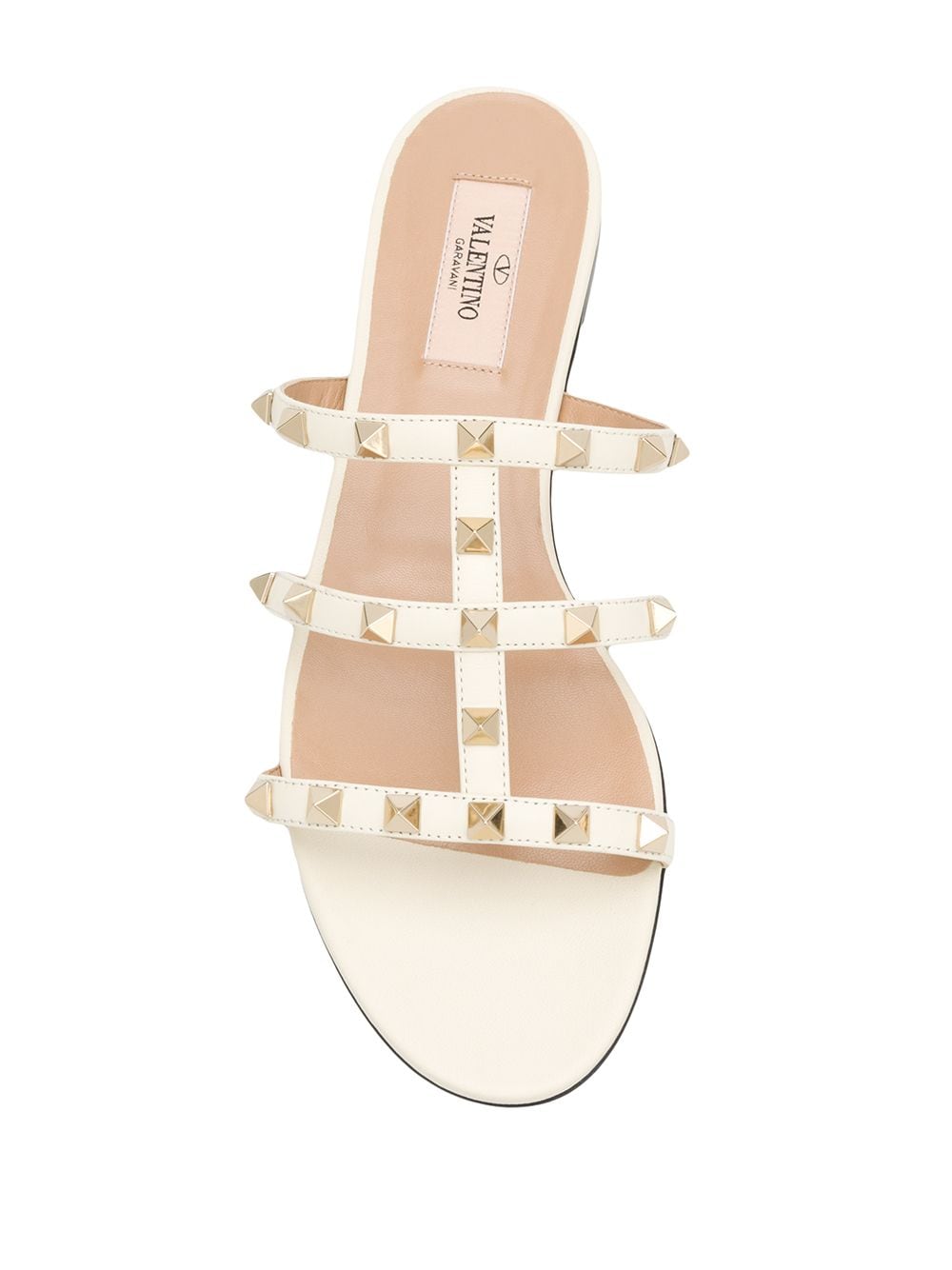 VALENTINO GARAVANI Chic Rockstud Embellished Flat Sandals