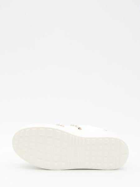 VALENTINO GARAVANI Women's White Sneakers with Platinum-Finish Studs