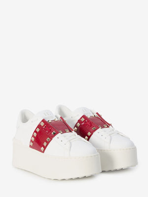 VALENTINO GARAVANI Elevated Flatform Studded Sneakers - 5.7cm Sole