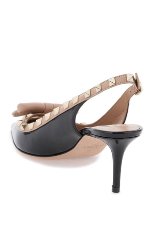 Giày Cao Gót Slingback Đính Đinh Tán